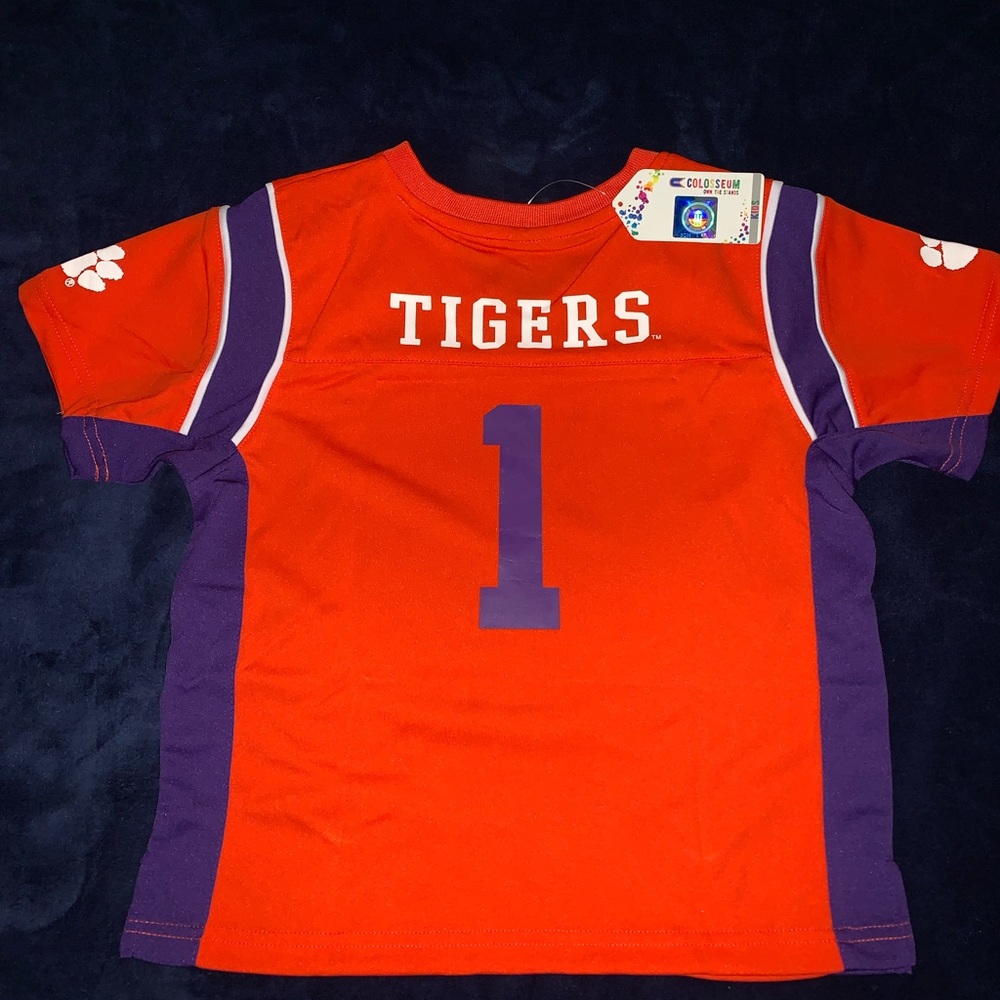Colosseum Kids Orange and Purple Tigers Jersey